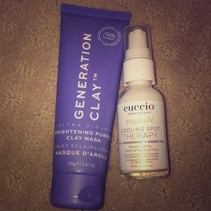 Facial bundle! Clay mask and cooling spot therapy